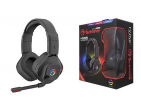 Наушники мониторные проводные с микрофоном MARVO HG8929 полноразмерные 2м (черно-красный)