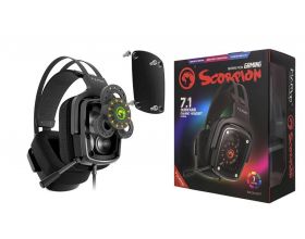 Наушники мониторные проводные с микрофоном MARVO HG9046 полноразмерные 2.2м (черный)
