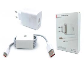 Сетевое зарядное устройство USB HUAWEI SuperCharge HW-110600E00  прямоугольник (or.) 66W  (белый)