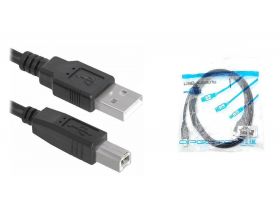 Кабель для принтера USB2.0 Type-A (папа) - Type-B (папа) 5 м черный