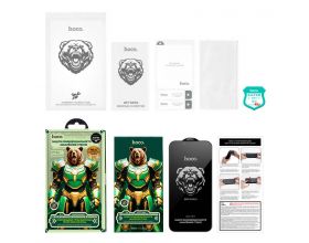 Защитное стекло дисплея iPhone 14 Plus/13 Pro Max HOCO Bear Shield full-screen anti-spy (A777 Plus) черное