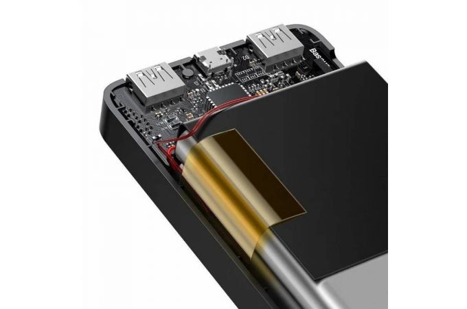 Универсальный дополнительный аккумулятор Power Bank Baseus Bipow Digital Display Power Bank 20000mAh 15W Black (черный) Overseas Edition (черный)