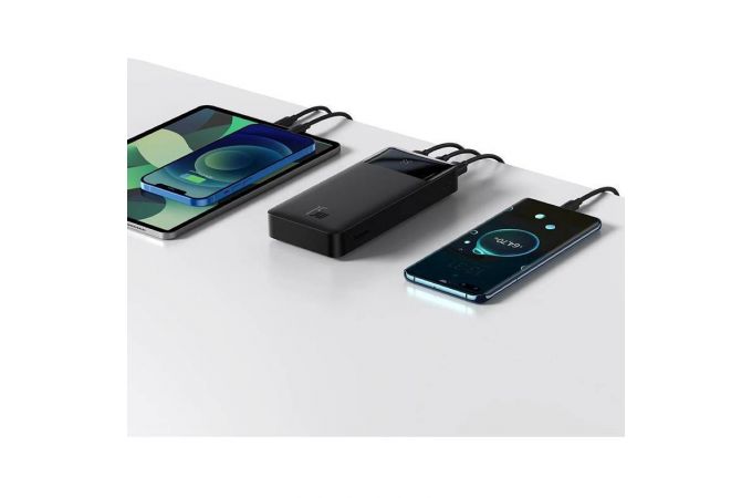 Универсальный дополнительный аккумулятор Power Bank Baseus Bipow Digital Display Power Bank 20000mAh 15W Black (черный) Overseas Edition (черный)