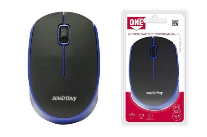 Мышь беспроводная Smartbuy ONE 368AG (SBM-368AG-KB) (черно-синий)