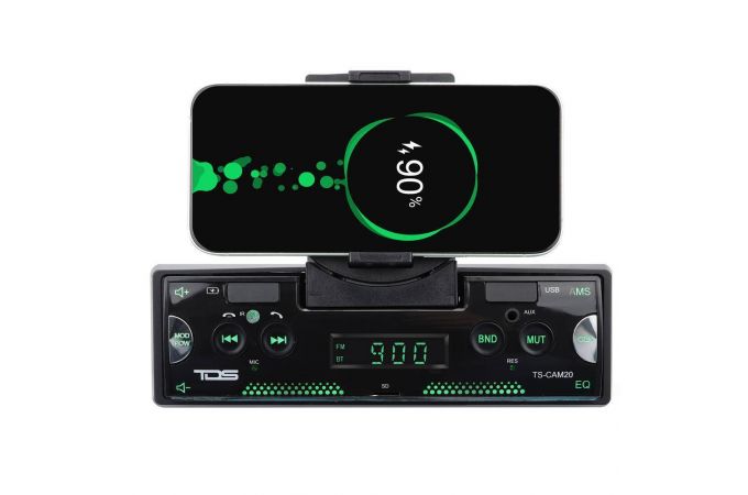 Автомагнитола TDS TS-CAM20 (радио,USB,bluetooth, выдвижная панель) NEW!!!