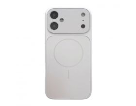 Чехол для iPhone 17 (6,3) пластиковый с защитой камер и MagSafe (серебристый) YH Original design