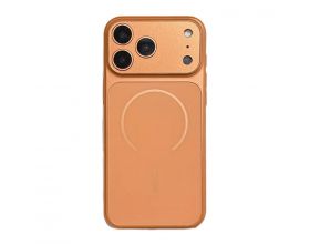 Чехол для iPhone 17 Pro Max (6,9) пластиковый с защитой камер и MagSafe (оранжевый) YH Original design