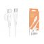 Кабель USB Type-C - USB Type-C BOROFONE BX91, PD60W (белый) 1м