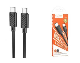 Кабель USB Type-C - USB Type-C HOCO X88 PD60W (черный) 1м