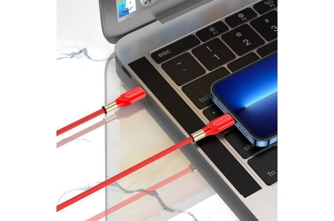 Кабель USB Type-C - Lightning BOROFONE BX92 PD (черный) 1м