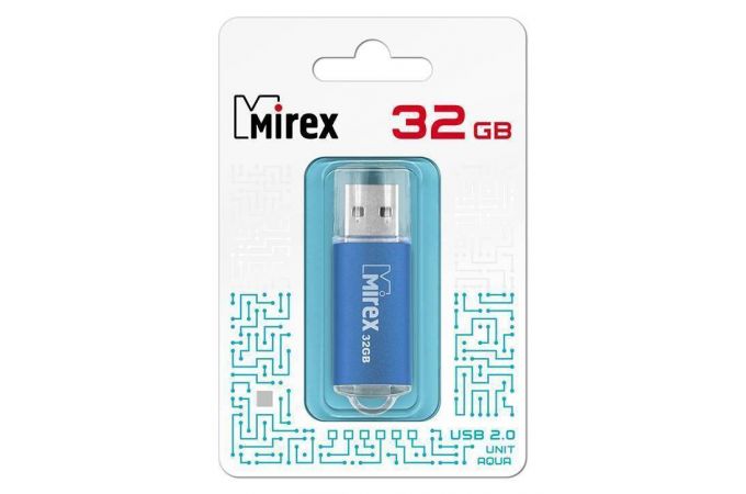 Флешка USB 2.0 Mirex UNIT AQUA 32GB (ecopack)
