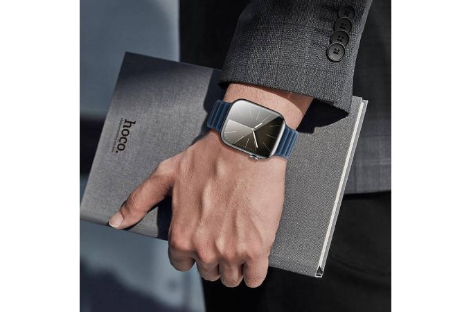 Ремешок для Apple Watch HOCO AS100 Тканый магнитный ремешок для часов iWatch AS100 (38/40/41 мм) синий