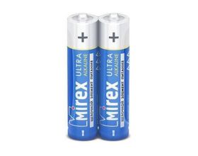 Батарейка алкалиновая Mirex LR03 / AAA 1,5V цена за спайку 2 шт (23702-LR03-S2)