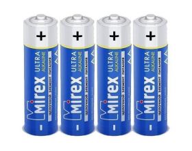 Батарейка алкалиновая Mirex LR6 / AA 1,5V  цена за 4 шт (4/40/720), shrink (23702-LR6-S4)