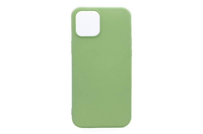 Чехол для iPhone 12 (6.1) Silicone Case Soft Touch (светло-зеленый)