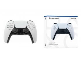 Геймпад беспроводной для Sony PlayStation 5 черно-белый PS5