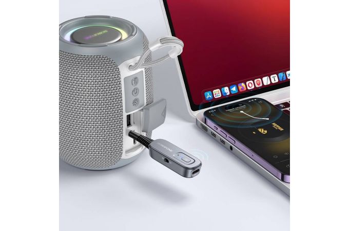 FM-Модулятор BOROFONE BC51 Clear way AUX BT audio receiver/transmitter (металлический серый)