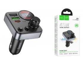 FM-Модулятор HOCO E86 Alegria 48W dual port PD30W+QC3.0 car (черный)