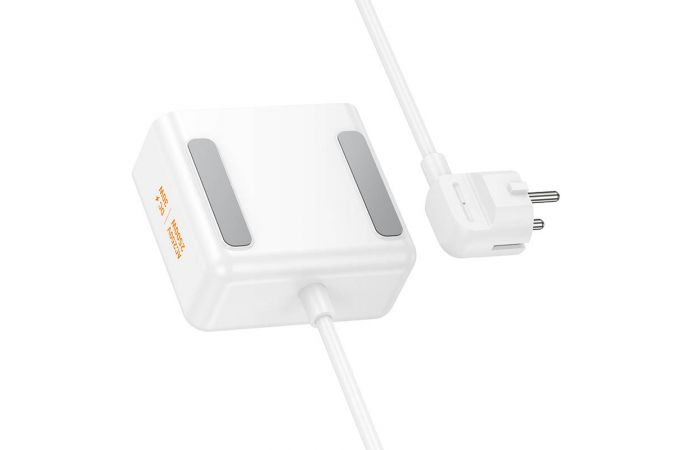 Сетевой фильтр HOCO AC27 Descanso 2 socket (with PD30W/2C1A) 2м (белый)
