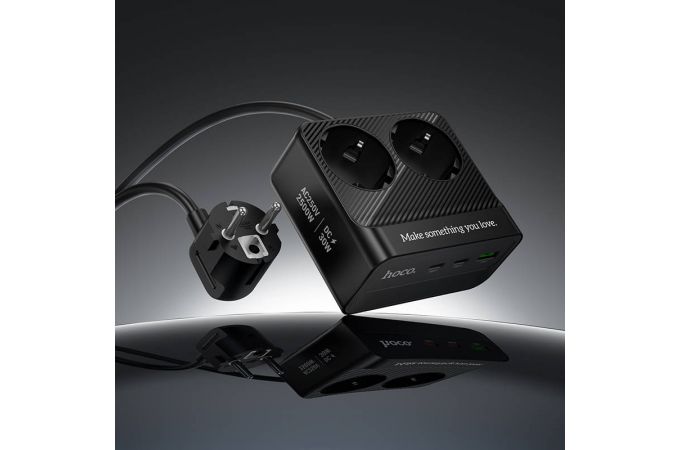 Сетевой фильтр HOCO AC27 Descanso 2 socket (with PD30W/2C1A) 2м (белый)