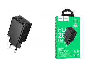 Сетевое зарядное устройство USB-C HOCO N68 Nuevo single port (один порт)PD20W (черный)