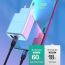 Сетевое зарядное устройство USB-C + кабель Lightning – Type-C SENDEM OG33 (белый)