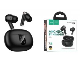 Наушники вакуумные беспроводные HOCO EQ26 Nice true wireless ANC+ENC BT headset (черный)