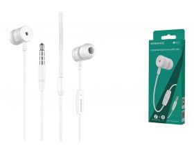 Наушники вакуумные проводные BOROFONE BM31 Mysterious universal earphones (белый)