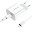 Сетевое зарядное устройство USB + кабель Lightning - Type-C BOROFONE BA38A PD20W+QC 3.0 (белый)