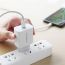 Сетевое зарядное устройство USB + кабель Lightning - Type-C BOROFONE BA38A PD20W+QC 3.0 (белый)
