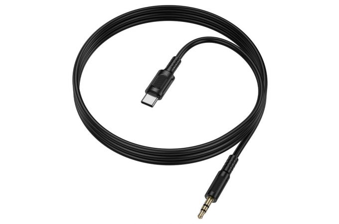 Кабель аудио BOROFONE BL25B AUX аудио кабель/3.5 mm jack - Type-C/ 1m/ черный