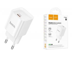 Сетевое зарядное устройство USB-C HOCO C146A Charm single port (один порт)PD20W (белый)