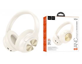 Наушники мониторные беспроводные HOCO W54 Young ANC BT headphones (цвет топленое молоко) с шумоподавлением