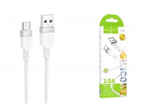 Кабель USB - USB Type-C HOCO X109 Energy silicone (белый) 1м силиконовый