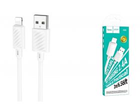 Кабель USB - Lightning HOCO X88 2,4A (белый) 2м