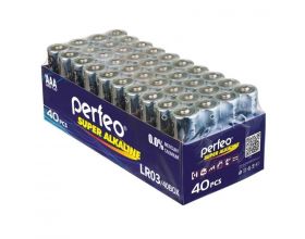 Батарейка алкалиновая Perfeo LR03 AAA/40BOX Super Alkaline цена за 40 шт