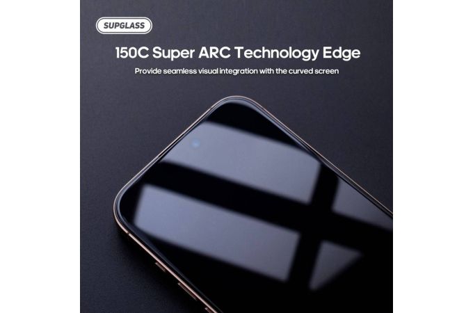 Защитное стекло Supglass SG-02 без черных рамок Transparent Glass All Clear For IPhone 15 Pro Max /15 Plus /16 Plus (6.7)