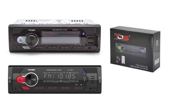 Автомагнитола TDS TS-CAM14 (радио,USB,bluetooth)