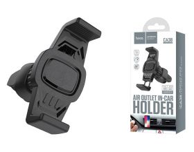 Держатель автомобильный для телефона HOCO CA38 Platinum sharp air outlet in-car holder серый