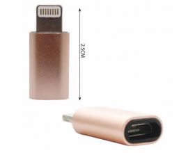 Переходник Орбита OT-SMA06 (штекер iPhone - гнездо microUSB) - (упаковка 20шт)