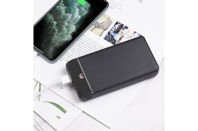 Универсальный дополнительный аккумулятор Power Bank HOCO J59A (20000 mAh) (черный)