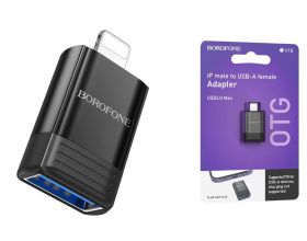 Переходник OTG Borofone BV18 Lightning штекер на USB гнездо USB2.0 адаптер