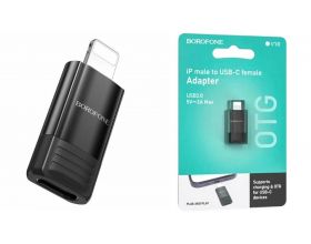 Переходник OTG Borofone BV18 Lightning штекер на USB-C  адаптер