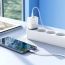 Сетевое зарядное устройство USB + USB-C + кабель Type-C BOROFONE BA67A PD 20W+QC 3.0 (белый)