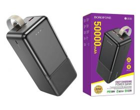 Универсальный дополнительный аккумулятор Power Bank BOROFONE BJ33D PD30W (50000 mAh) (черный)