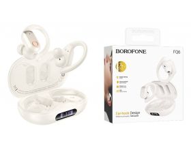 Наушники вакуумные беспроводные BOROFONE FQ6 Dream sound true wireless BT headset (молочно-белый)