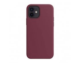Чехол для iPhone 12 (6.1) Silicone Case Soft Touch MagSafe Plum (сливовый)