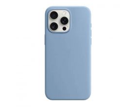 Чехол для iPhone 12 (6.1) Silicone Case Soft Touch MagSafe Cloud Blue (облачно-голубой)