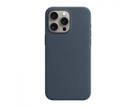 Чехол для iPhone 13 (6.1) Silicone Case Soft Touch MagSafe Abyss Blue (синяя бездна)
