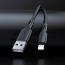 Кабель USB - Lightning BOROFONE BX99 2,4A (черный) 1м силиконовый